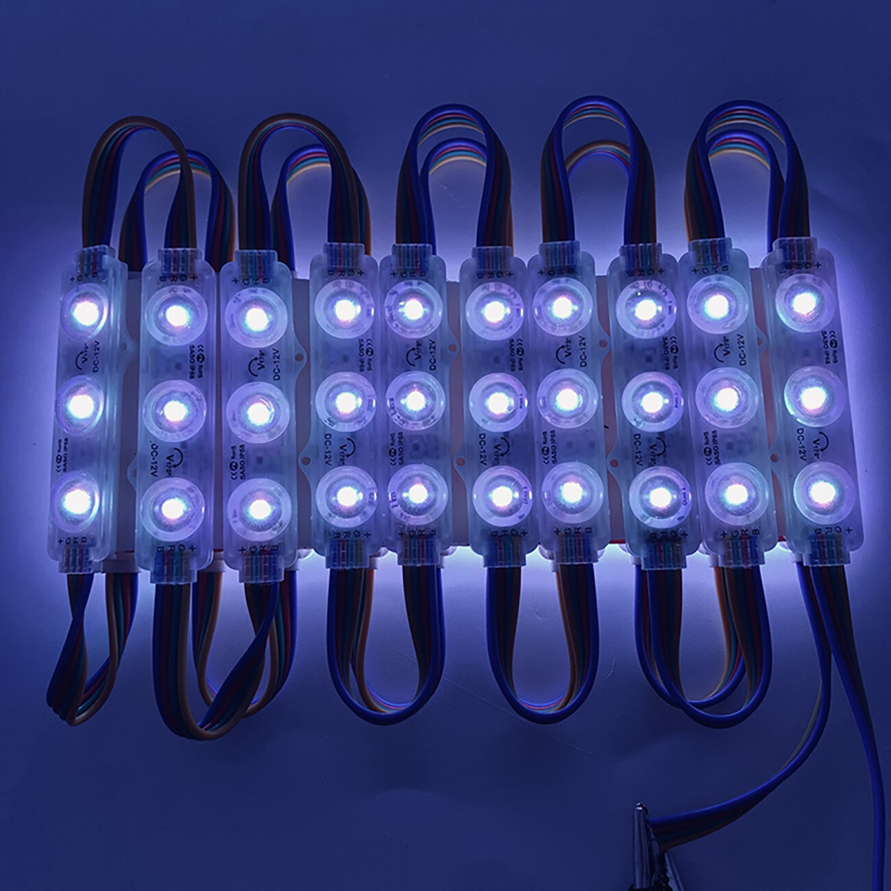 Super Bright 5050 RGB IP65 LED Module Lights Store Front Window +Remote+US POWER