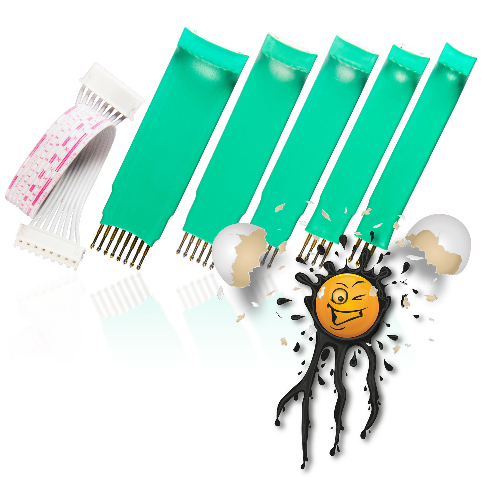 Pogo Pin Test 3 Pin 4 Pin 5 Pin 6 Pin 8 Pin Adapter 2.54mm Pitch + JST-XH Cable