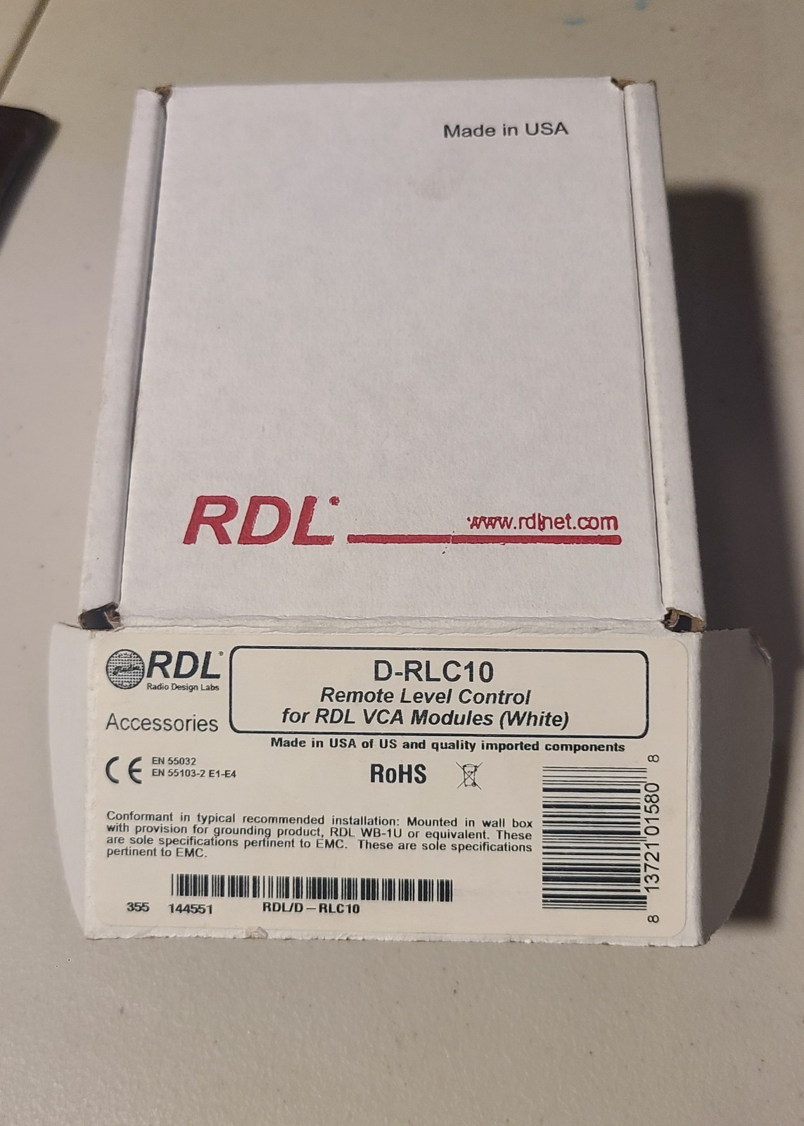 RDL D-RLC10 Remote Level Control - Rotary Optical Encoder, RLC10