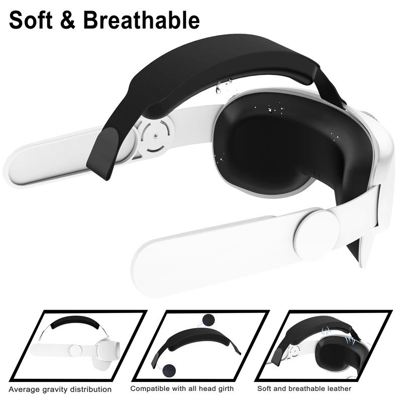 Adjustable Head Strap for Meta/Oculus Quest 2 Comfort Elite Replacement - USA