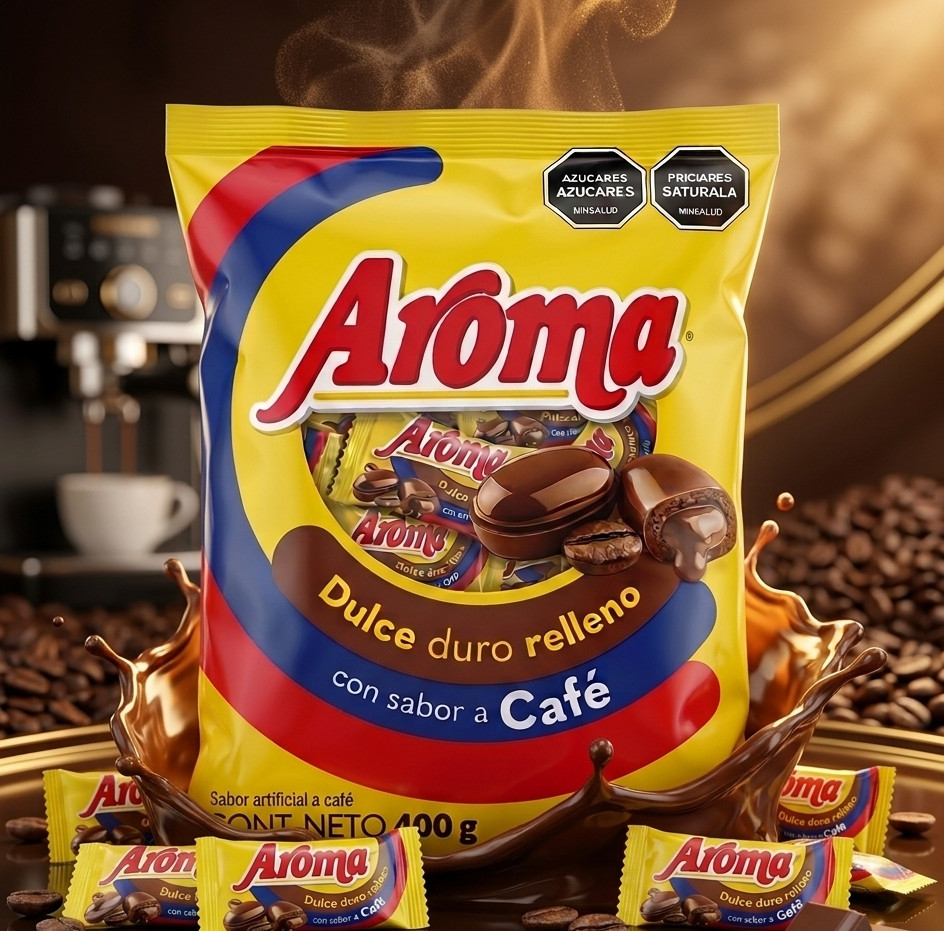 Aroma Coffee Filled Hard Candy 400g Bag Approx 100 Wrapped Coffee Sweets Candy
