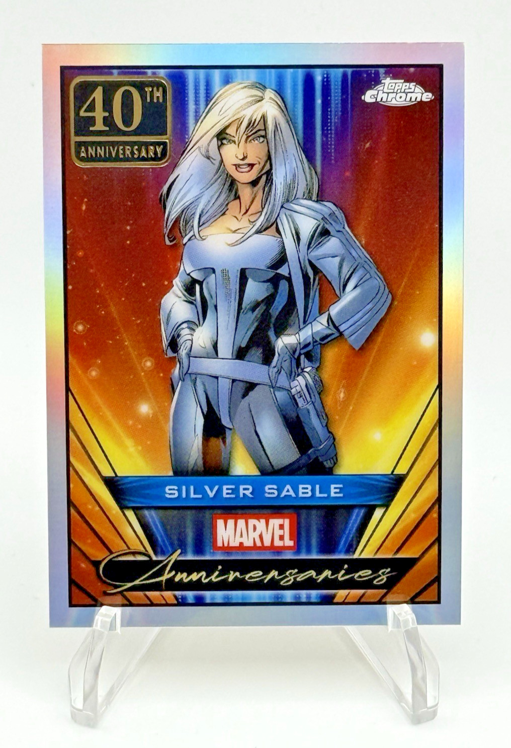 2025 Topps Chrome Marvel - SILVER SABLE 40th Marvel Anniversary #MA-17