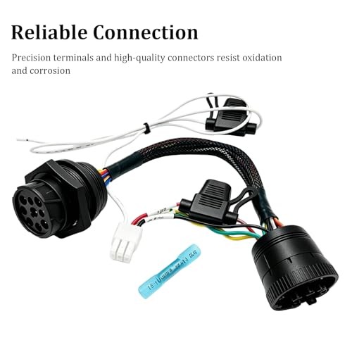 J1939 Y-Splitter Cable Black Flame-Retardant Jacket with Threaded Nut