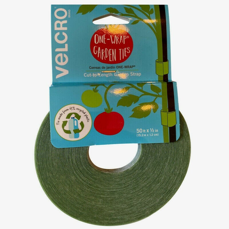 Velcro Green PLANT TIES 50 ft Cut to Length Garden Trellis Secures Support Tape!
