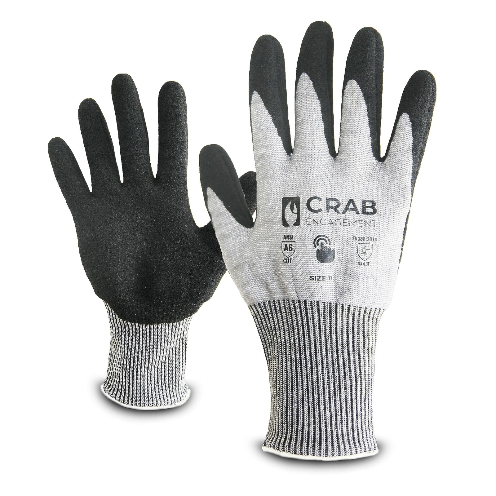 Working Gloves Nylon Ultra-elastic With Nitrile Microfoam Coating, Heavy Duty...