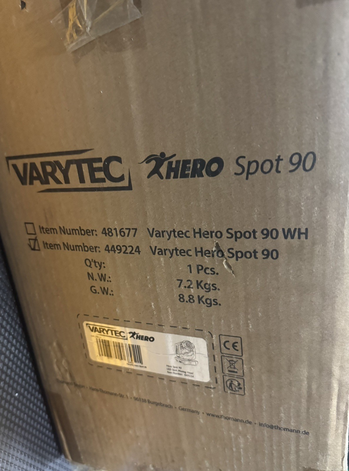 Varytec Hero Spot 90 moving heads (x2)