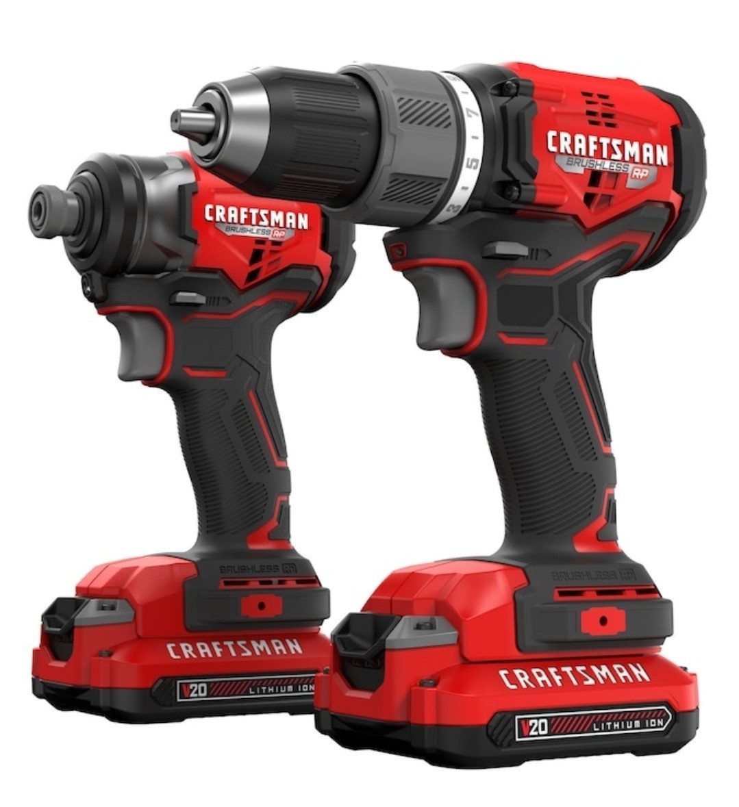 Craftsman V20 - CMCK211C2 - Brushless RP 2-Tool Combo Kit - 2 Batteries  Charger