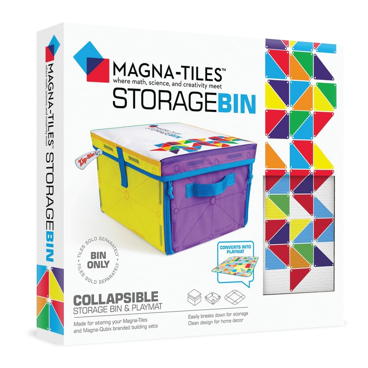 MAGNA-TILES 20200 Storage Bin & Interactive Play-Mat