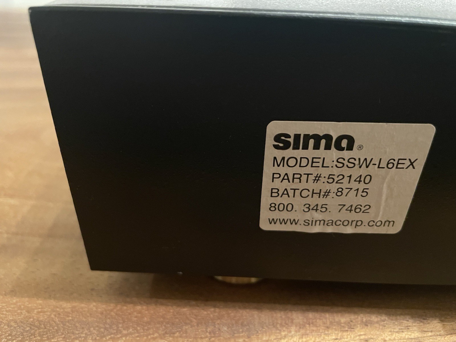 SIMA 6 Channel Speaker Selector SSW-L6EX