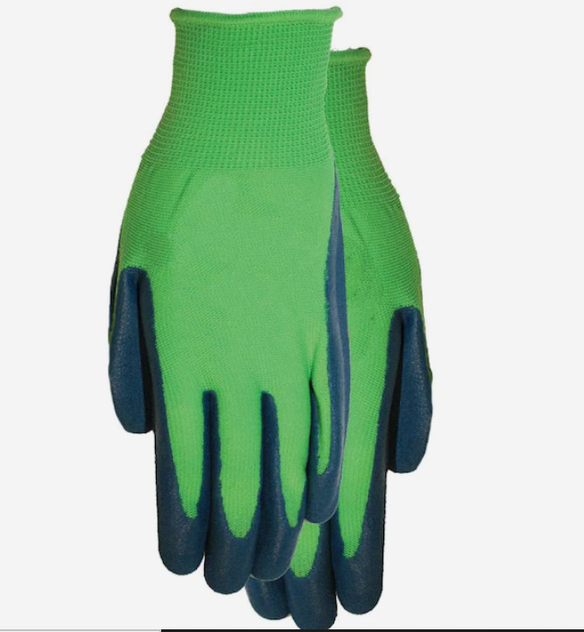LO66GR Unisex Small Green/Blue Polyester Garden Gloves MidWest Quality Gloves