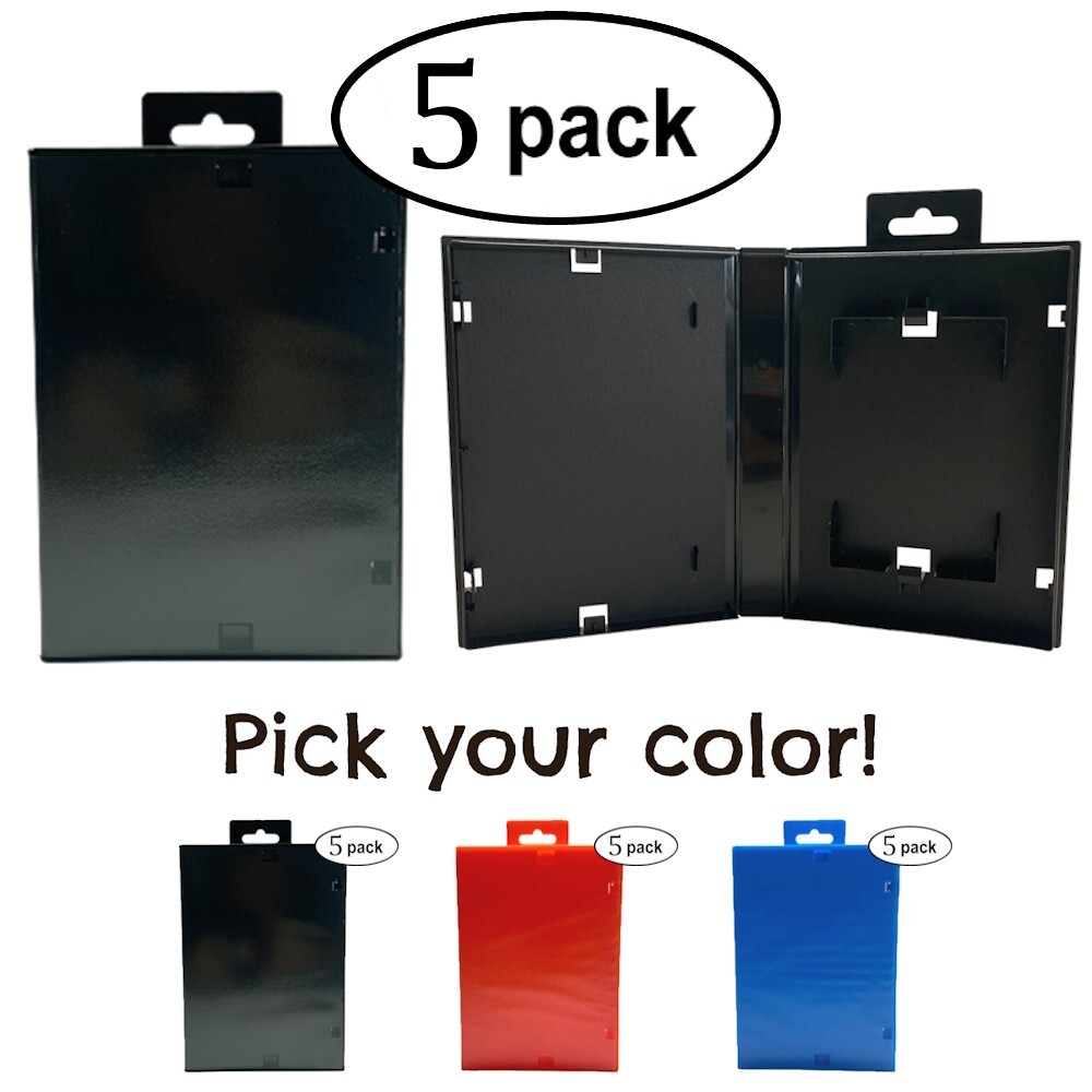 5 NEW Replacement SEGA Genesis / Mega Drive Game Cases [Pick your Color!]