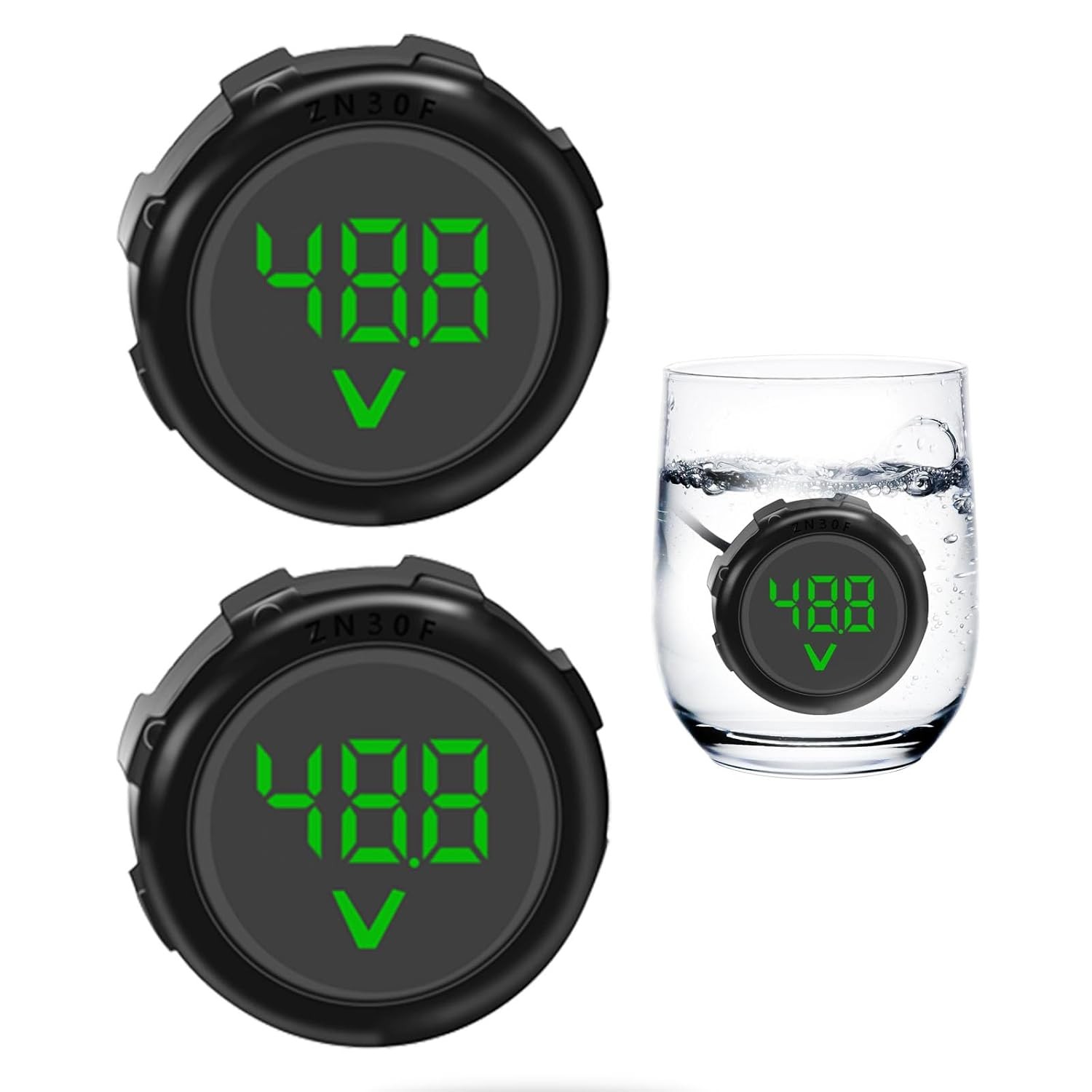 Waterproof Battery Monitor 12V 24V 36V 48V 60V 72V 84V Golf Cart 2pc
