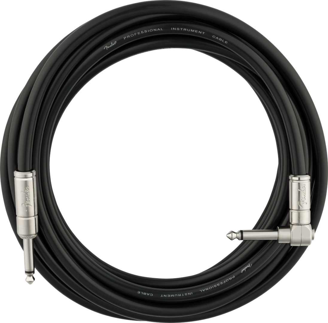 Fender® 15' Professional Series Kill Switch Cable, Straight/Angle - 15 Foot