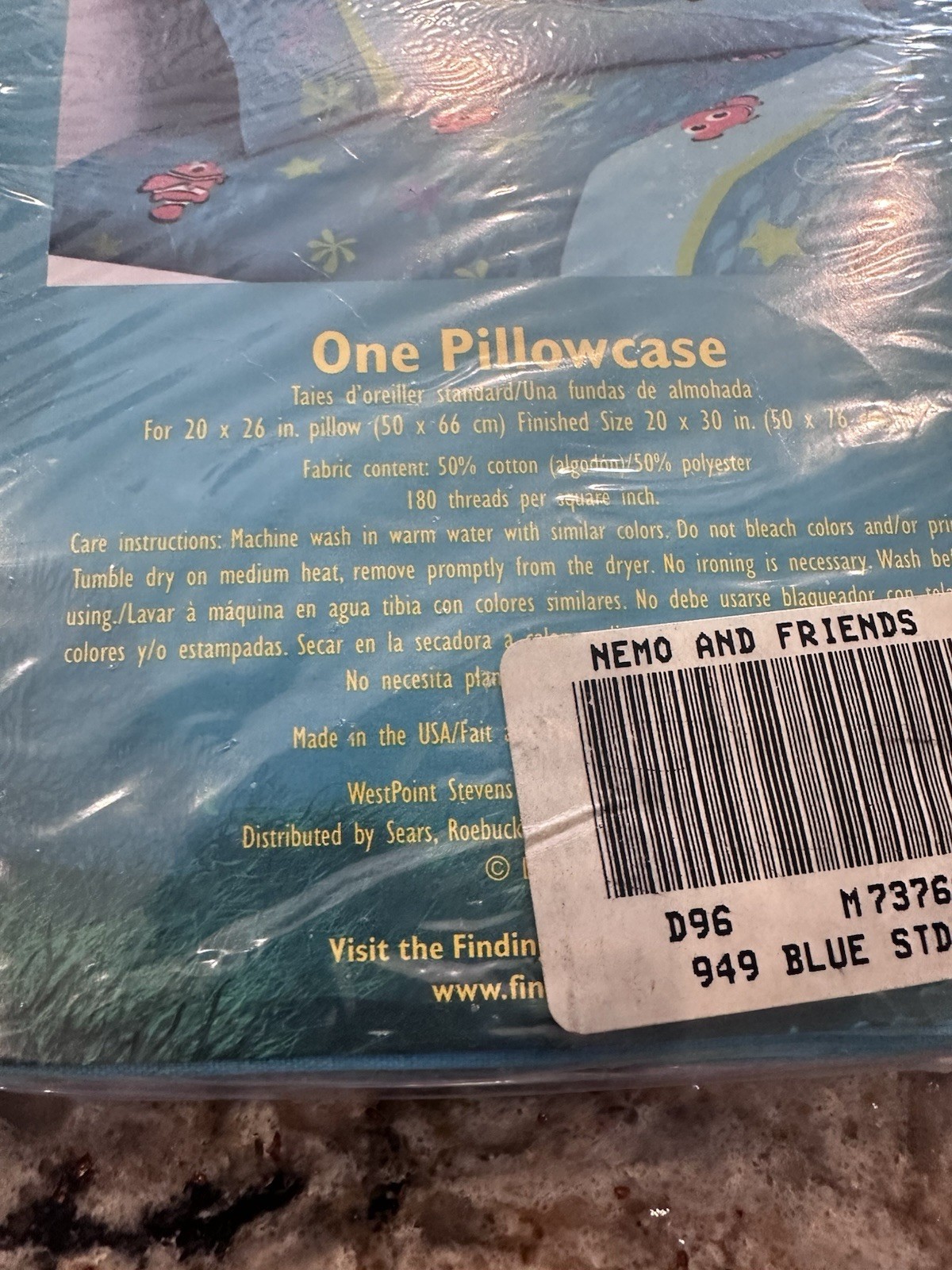 Finding Nemo Pillowcase NEW Disney’s Pixar