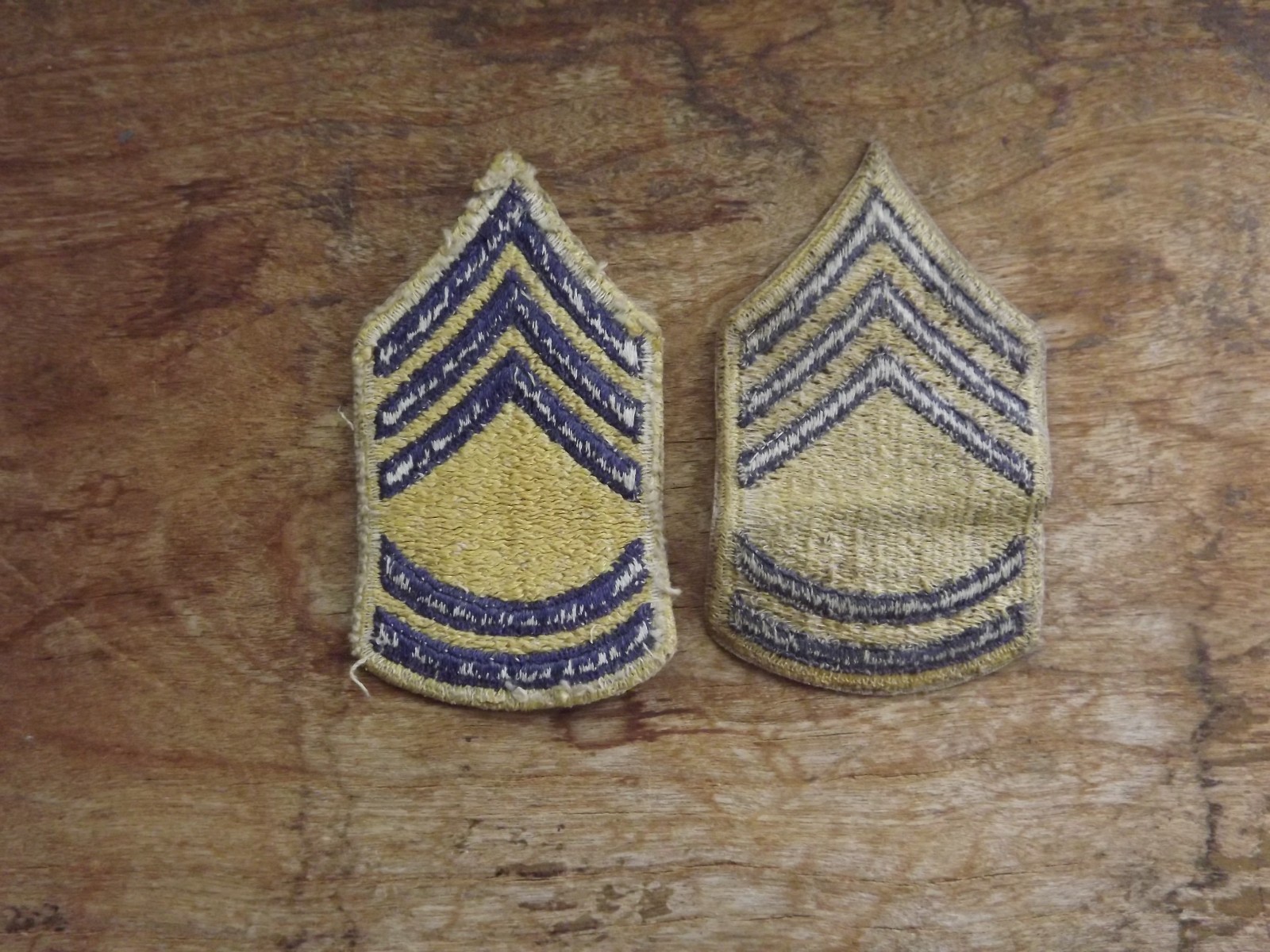 Pair, 1948-Pattern Army Technical Sergeant Combat Chevrons - INV# C1850