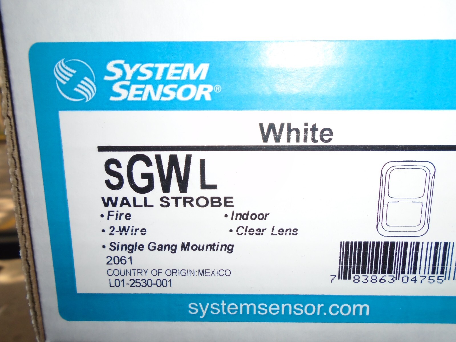 SYSTEM SENSOR SGWL   "NEW"