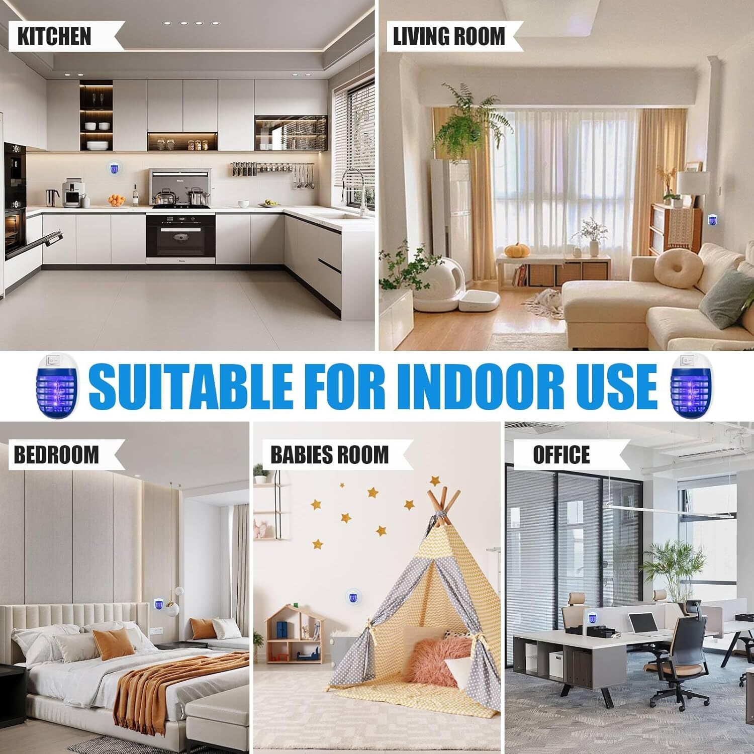 2 Box Packed Insertable Insecticides Indoor UV Lamp Mosquito Fly Trap