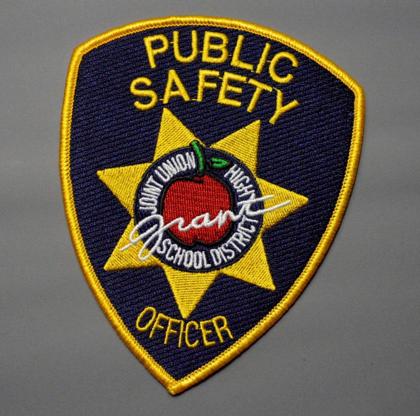 Grant High School District California Public Safety Officer Patch ++ Mint CA