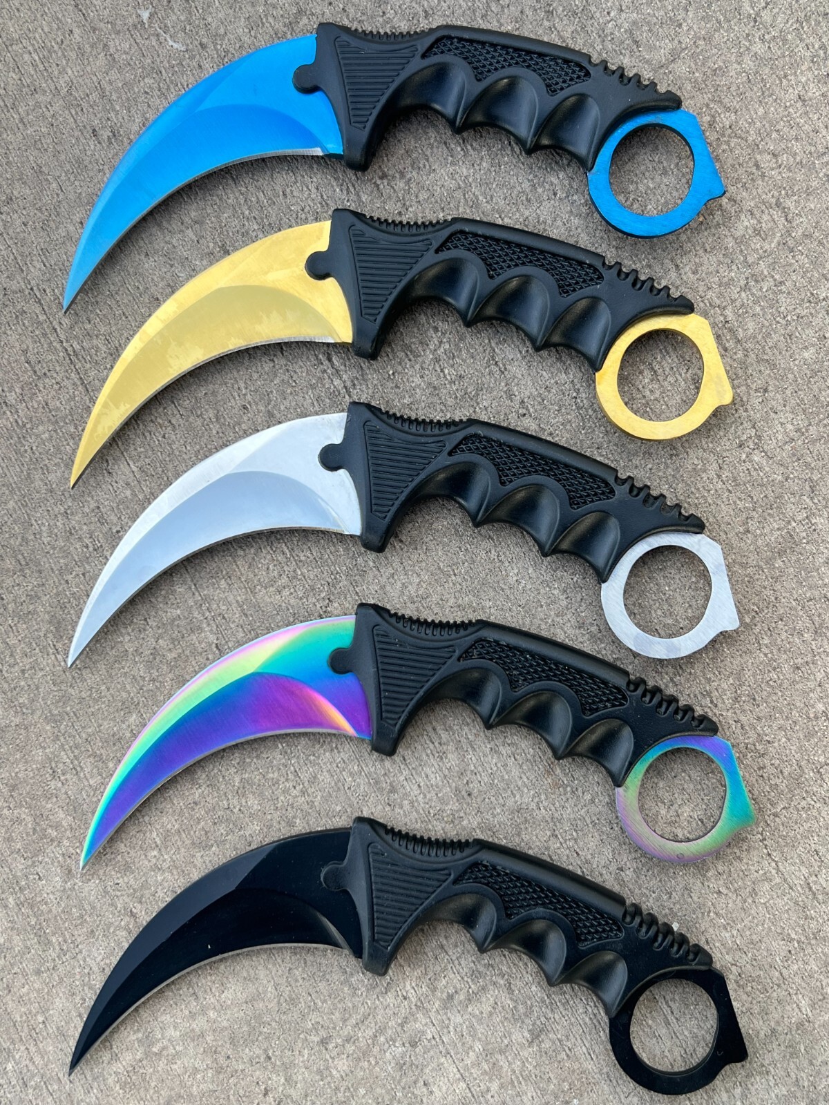 (WHOLESALE LOT x 10) ElitEdge Karambit Neck Knife - 098