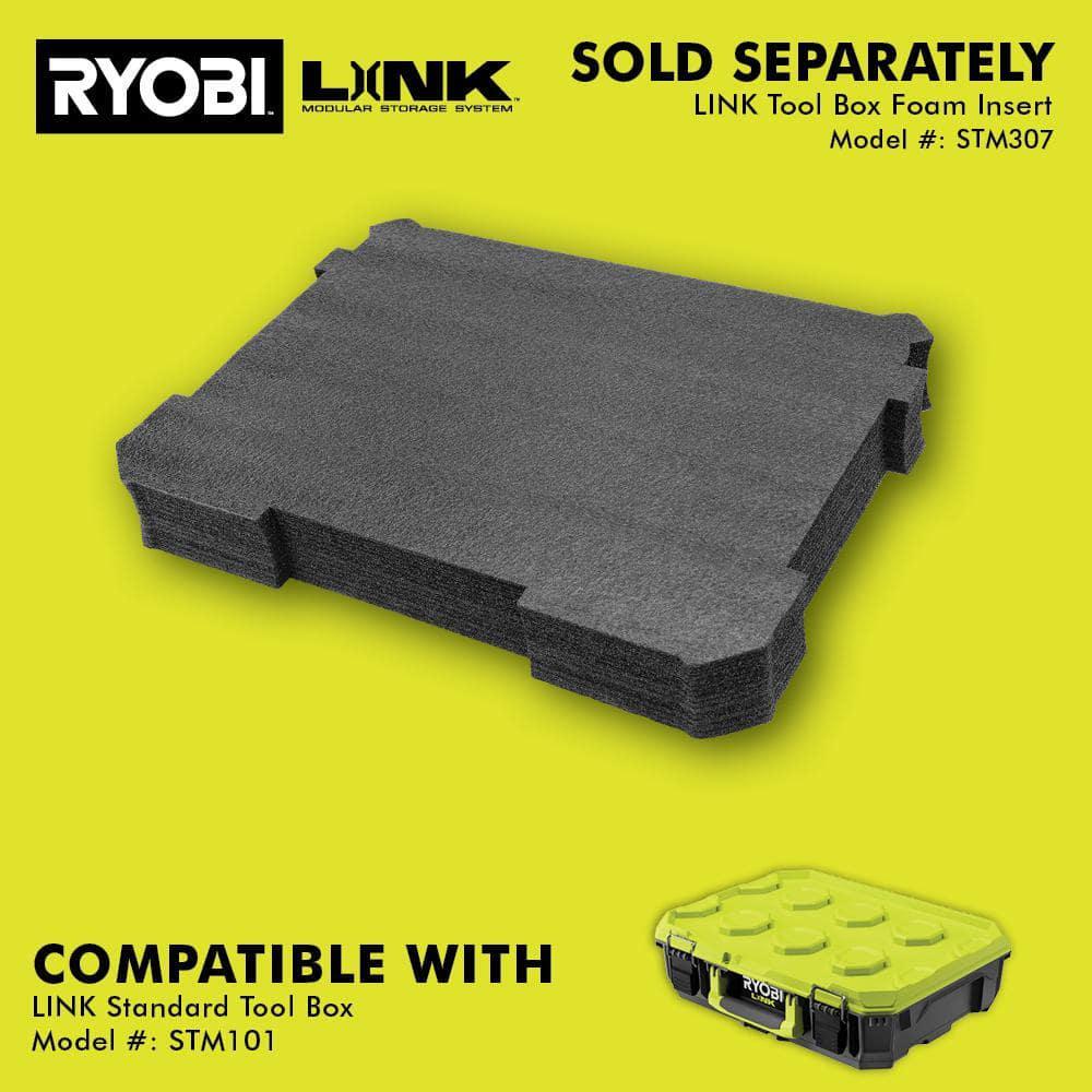 Ryobi Link Tool Box Impact Water Dust Resistant Modular Storage System Durable