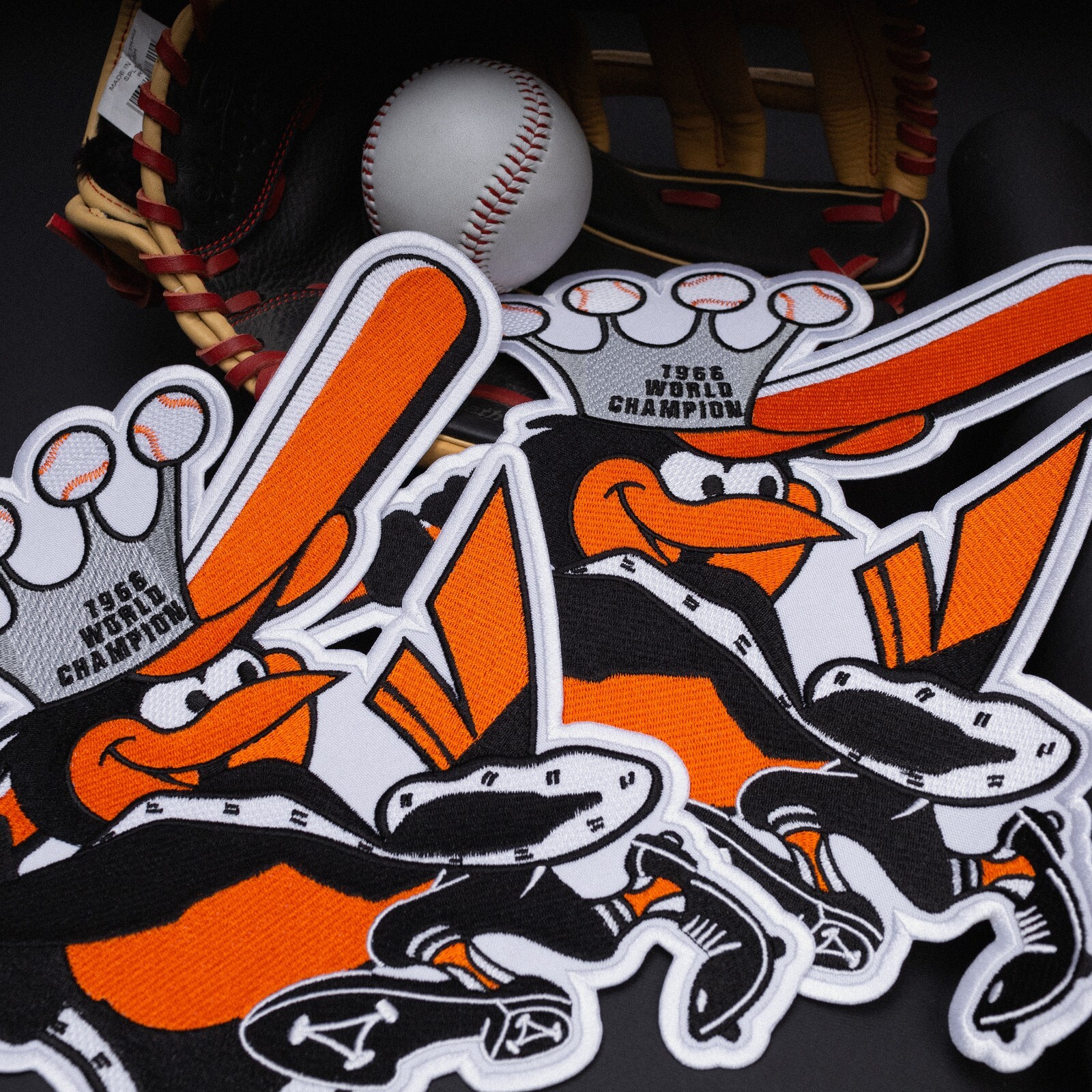 Baltimore Orioles Bird Large Patch, Baseball Team, Embroidered Sports, Iron On