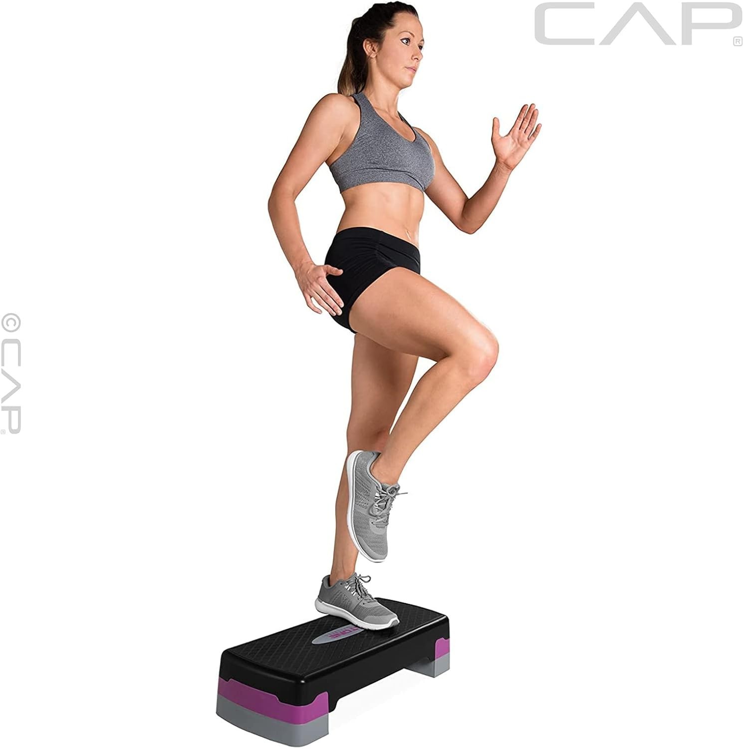 Compact Aerobic Step Platform - Adjustable 4" & 6" Height for Effective Workouts