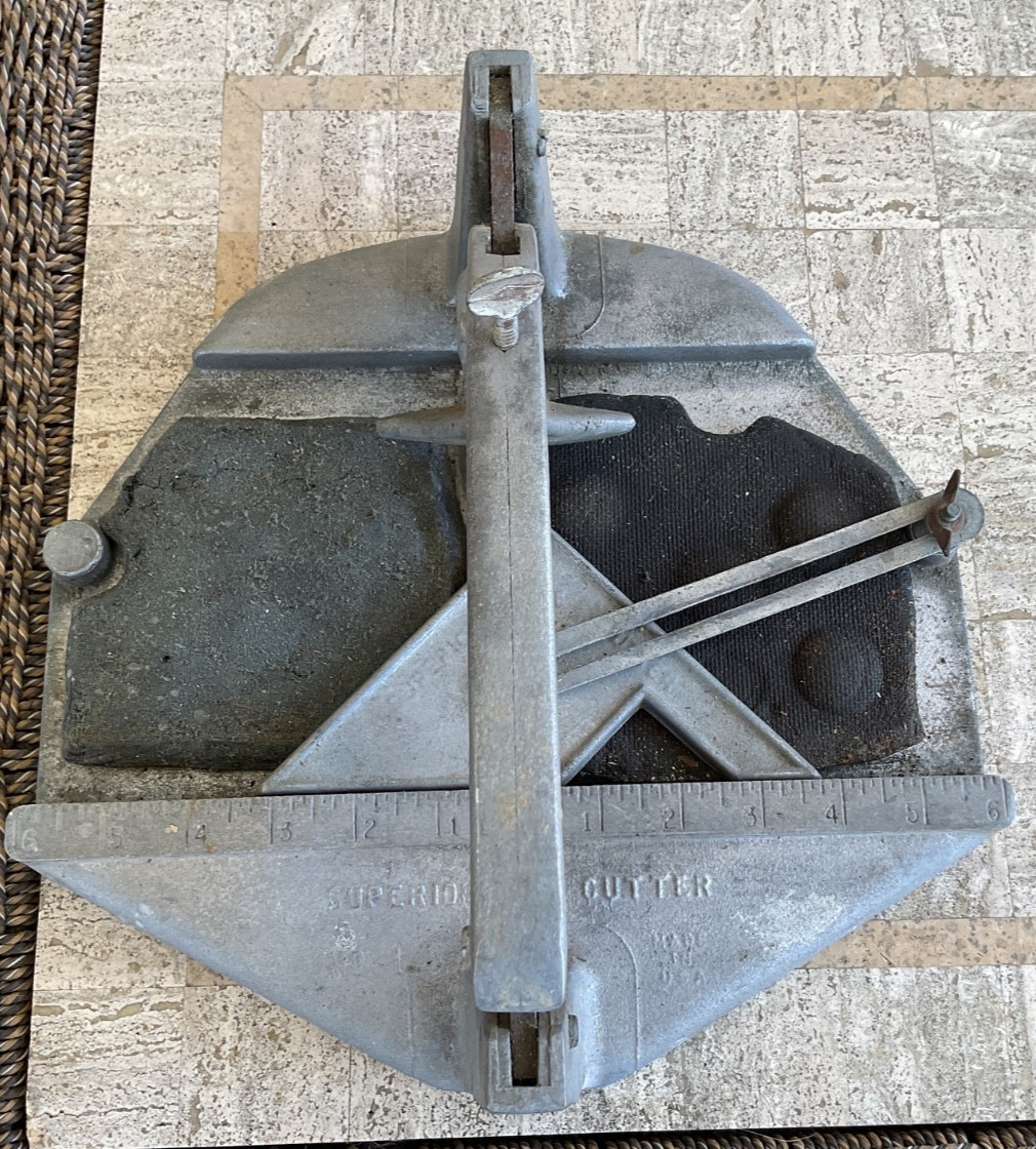 VINTAGE Superior Tile Cutter No. 1 Vintage RARE