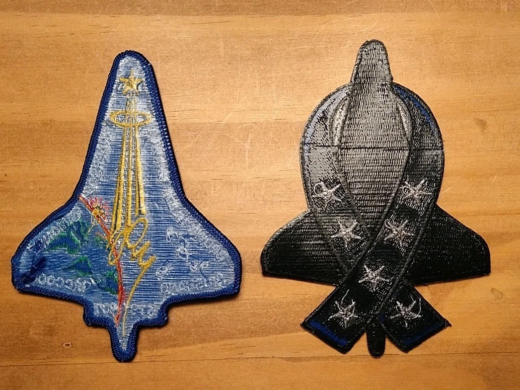NASA Shuttle Columbia Patch STS 107 & Commemorative Patch, lot 2 Collectables