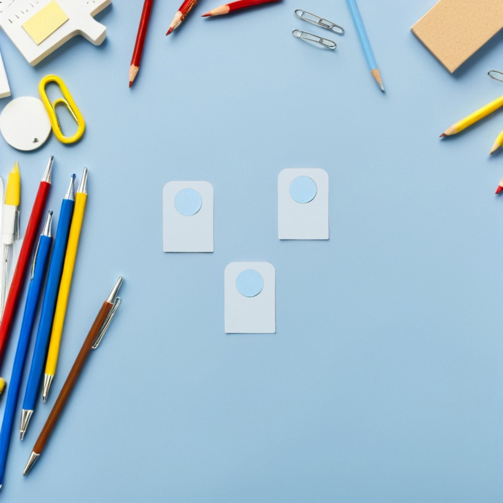 300Pcs Reusable Adhesive Hooks Tabs Clear Plastic Hang Tabs for Retail Display