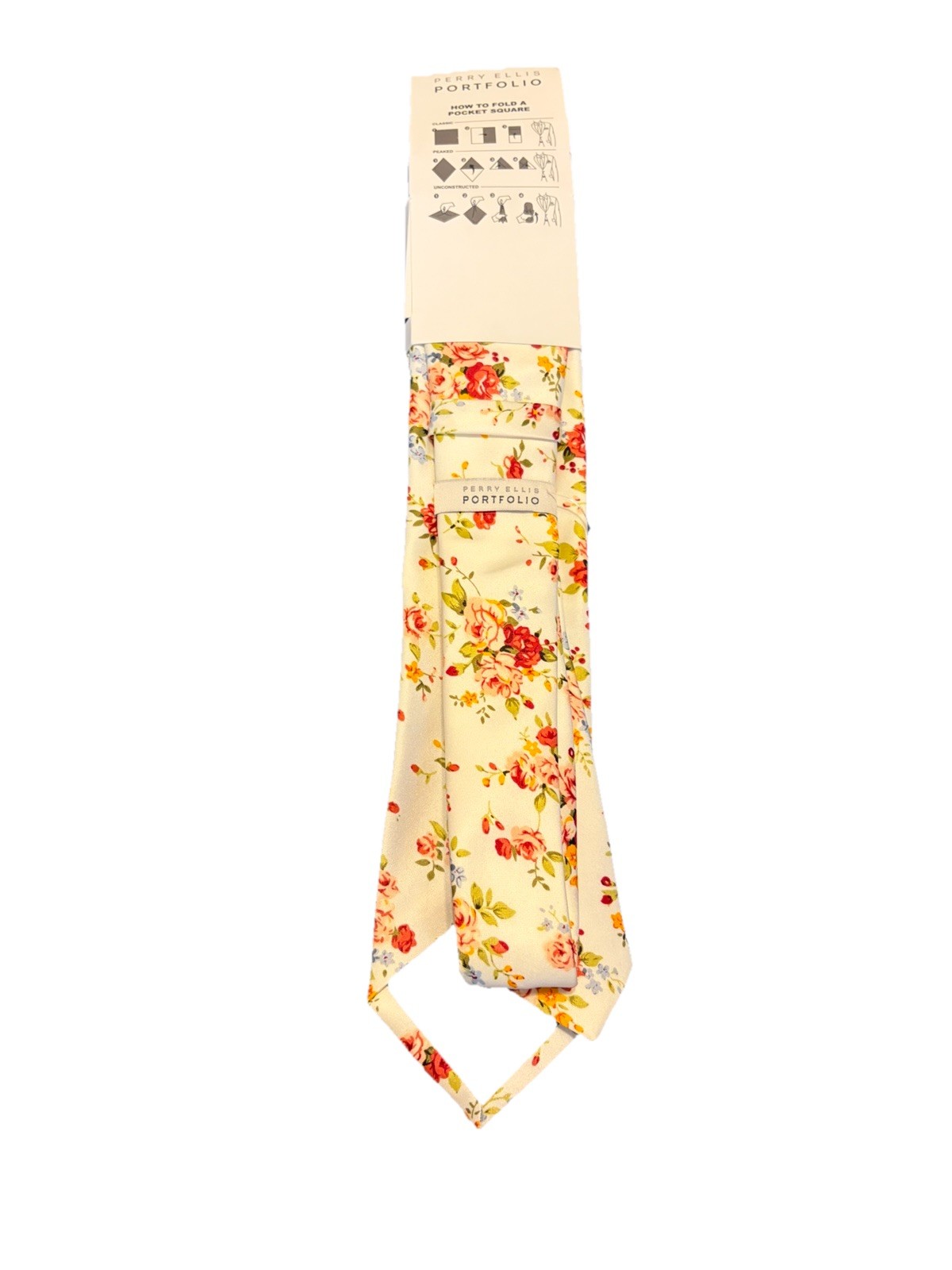 Perry Ellis Portfolio Necktie And Pocket Square Set