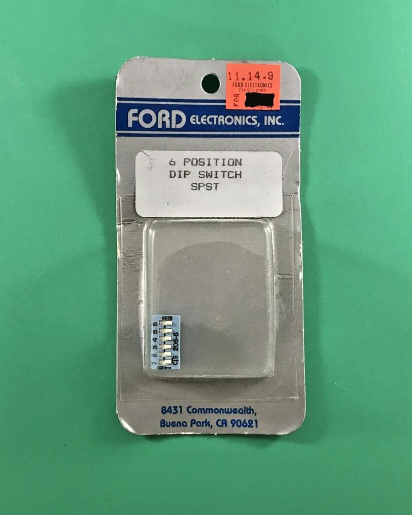 FORD ELECTRONICS 206-6 6 POSITION DIP SWITCH SPST