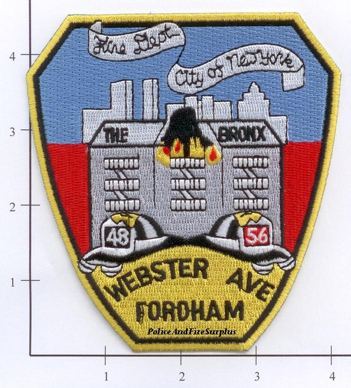 New York City NY Fire Dept Engine 48 Ladder 56 Patch