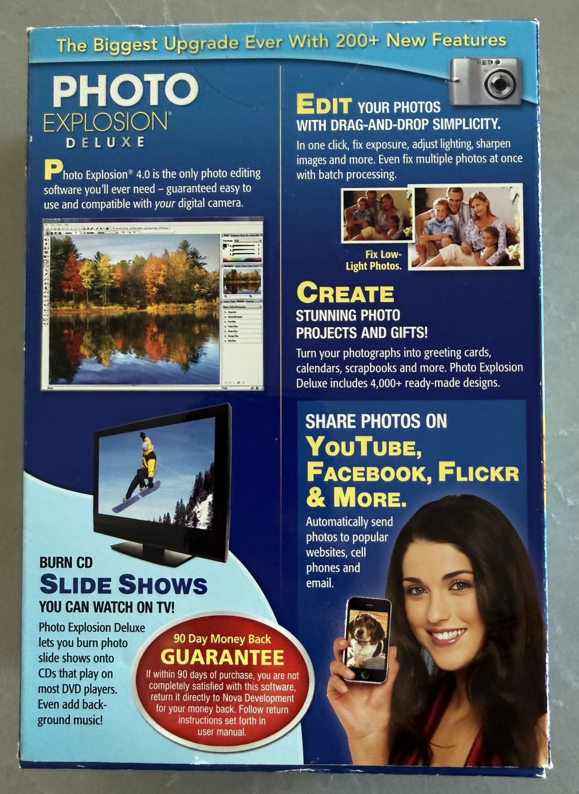 Nova Photo Explosion Deluxe Version 4, Complete Digital Photo Studio Never Used