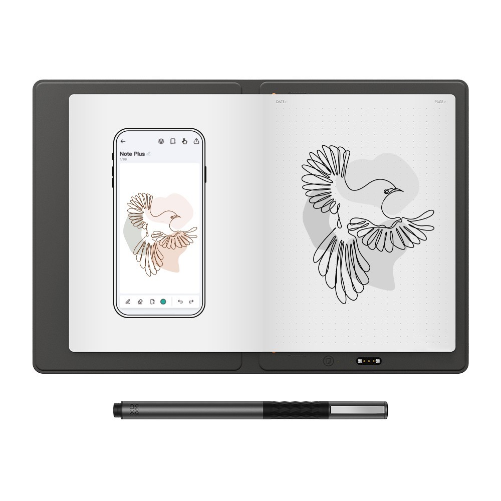 XPPen Note Plus Digital Notebook with Pen Bluetooth Writing Tablet Sync to Phone
