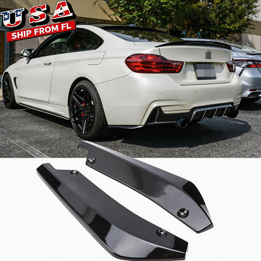 Racing Sport Black Rear Bumper Lip Spoiler Splitter For BMW 4 Series F32 F33 F36