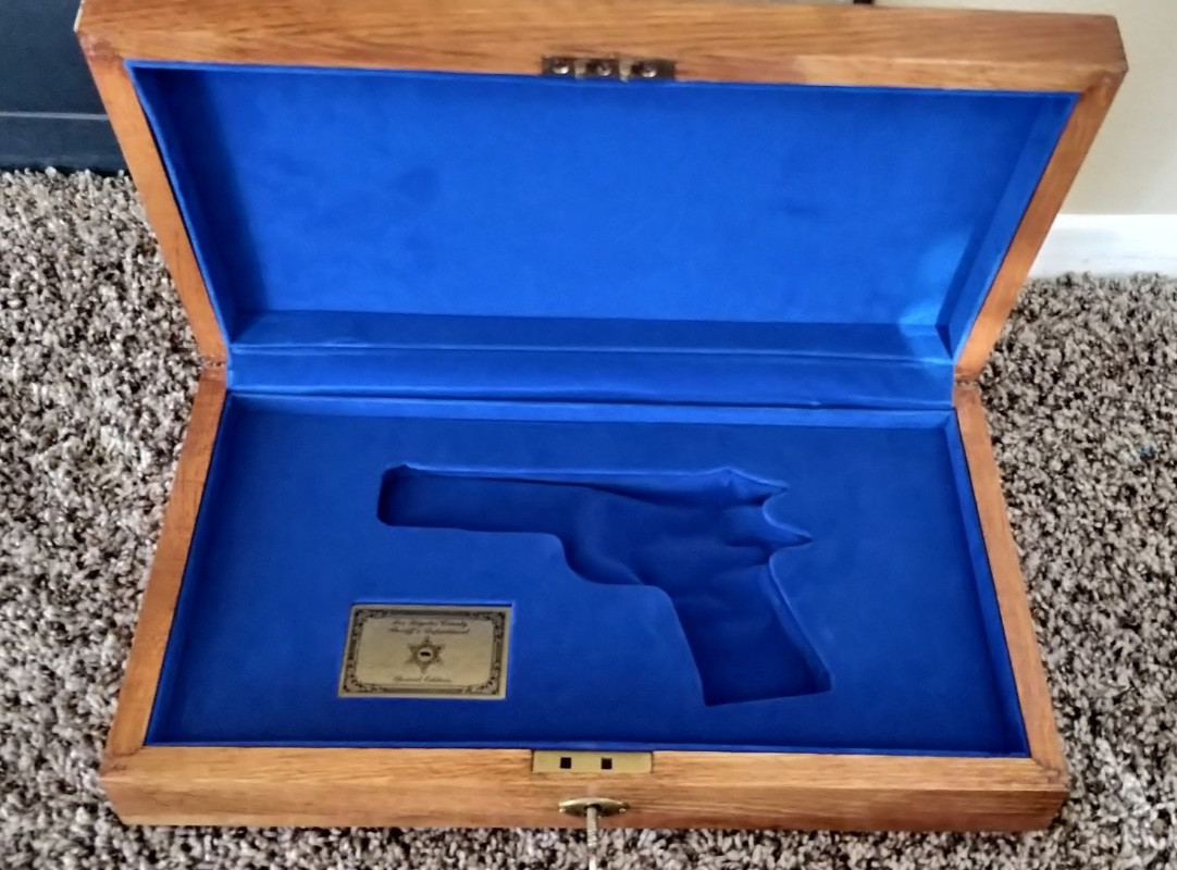 1982 Presentation Case~Colt Government 1911 Special Edition Los Angeles Sheriff