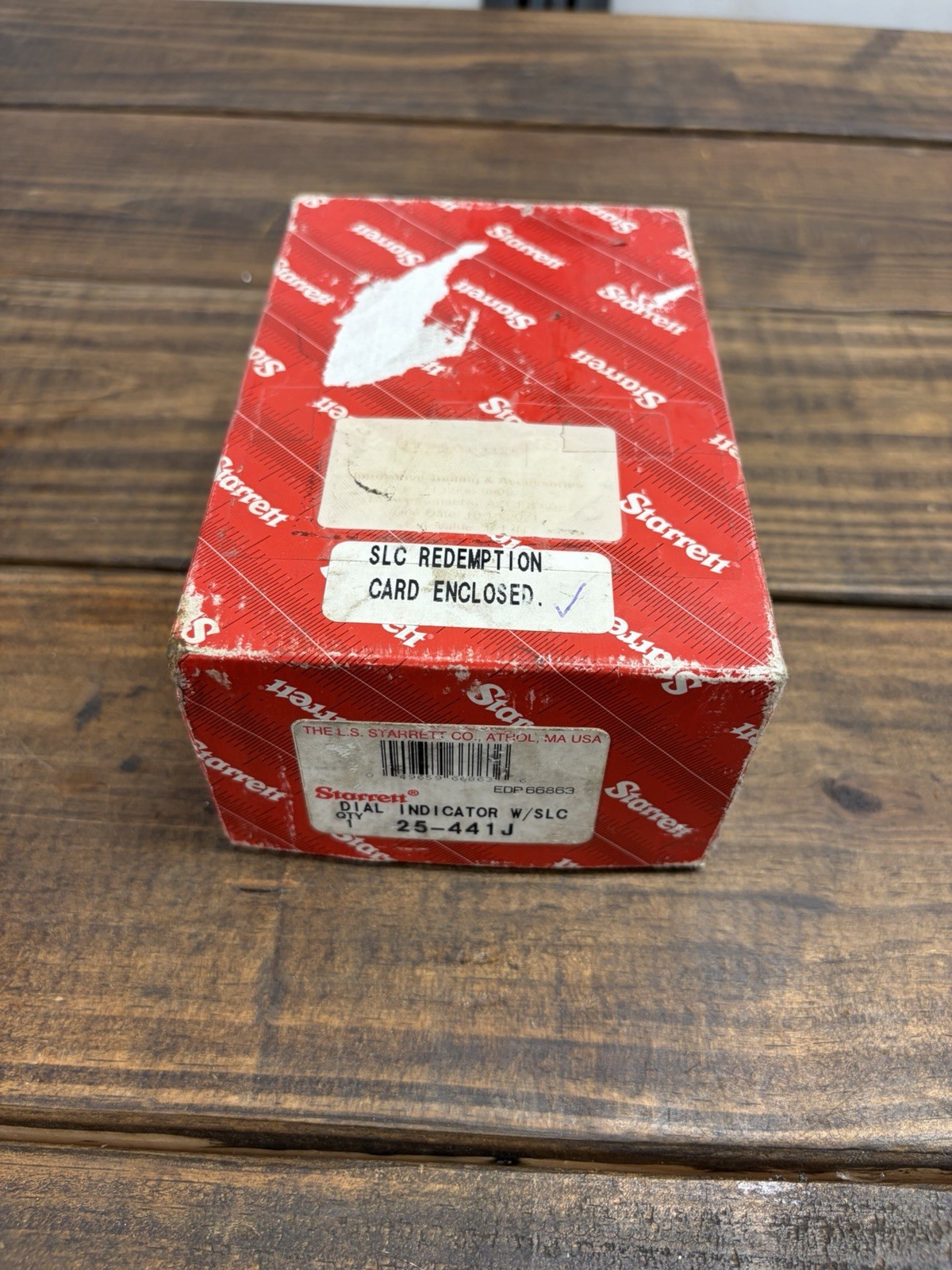 Starrett 25-441J Dial Indicator 1.000" Range - .001" Grad. With Original Box