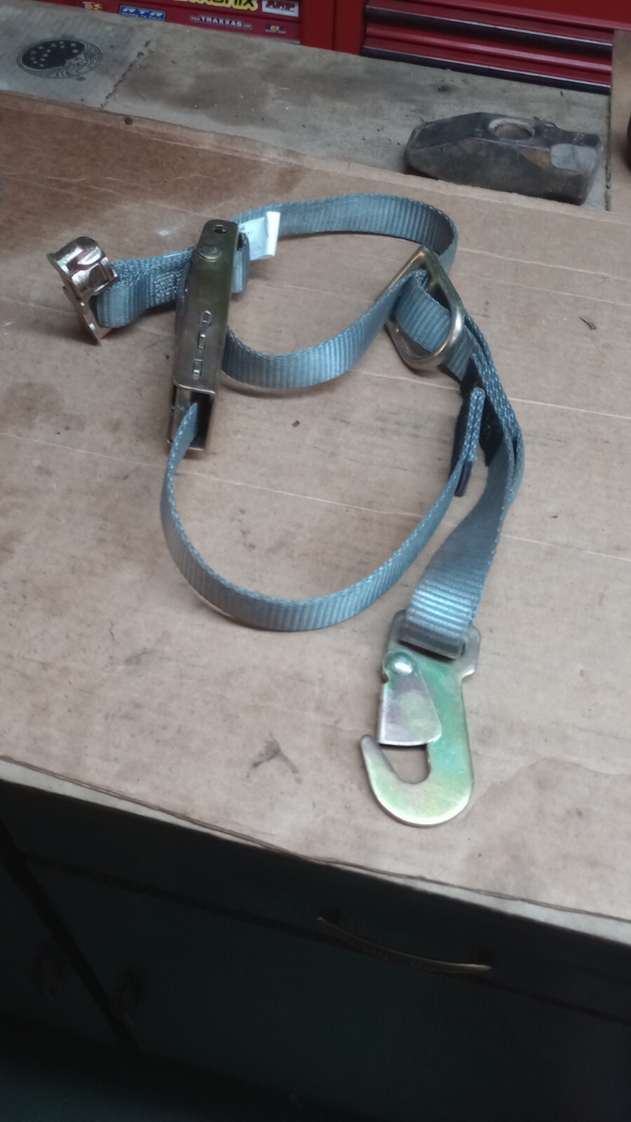 FE200603 front or rear WHEELCHAIR TIE-DOWN BUCKLE STRAP