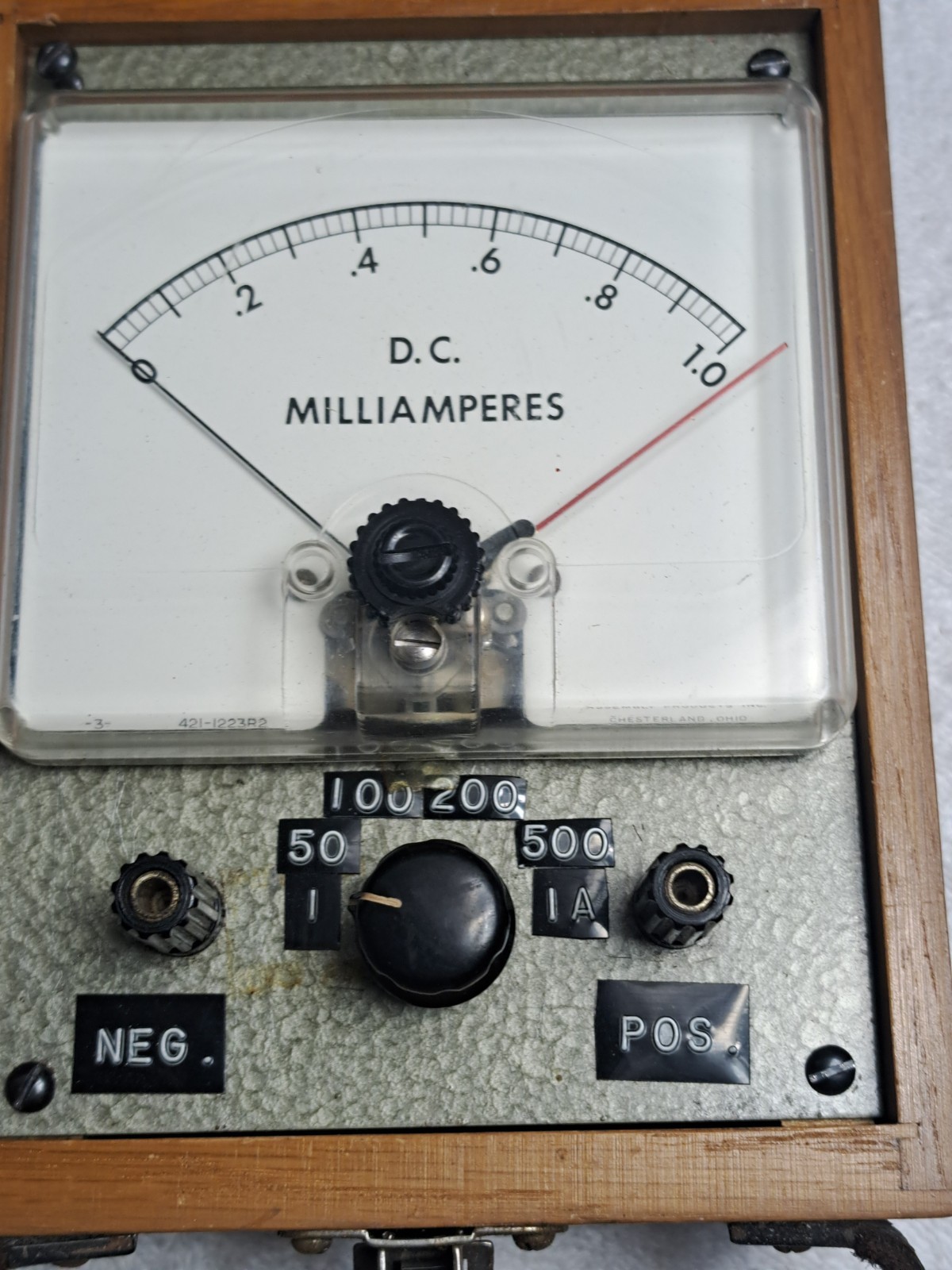 milliamperes meter By Assembly Products Inc Ohio Untested
