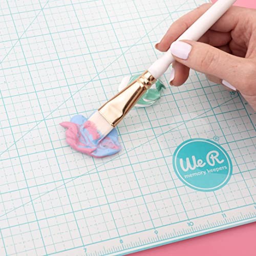 Glass Cutting Mat, Sturdy Craft Work Surface, Easy Cleanup, Measuring, White