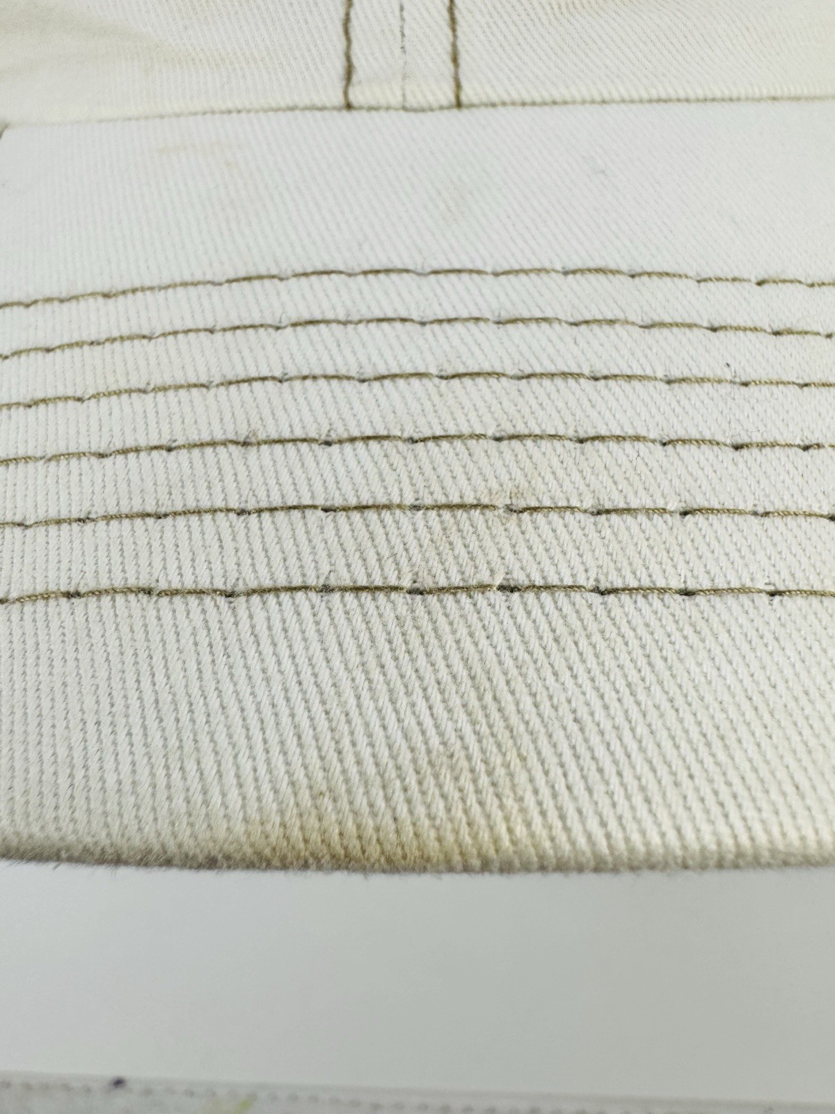 Titleist Morrissey Engineering Hat Cap Strapback White Bronze Has Stains