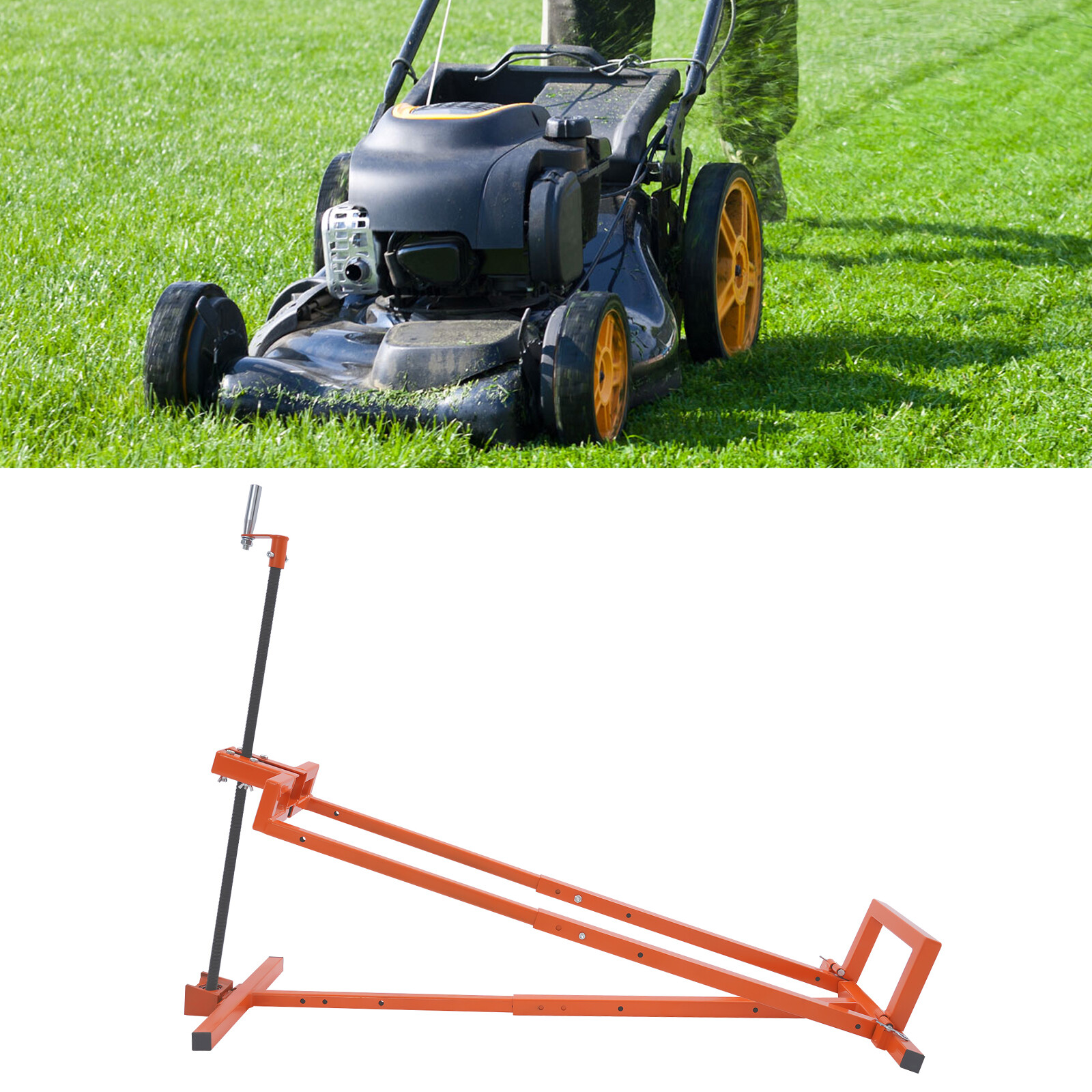 880lbs Capacity Lawn Mower Lift Jack 29" Lawn Mower Repair Lift for Tractors