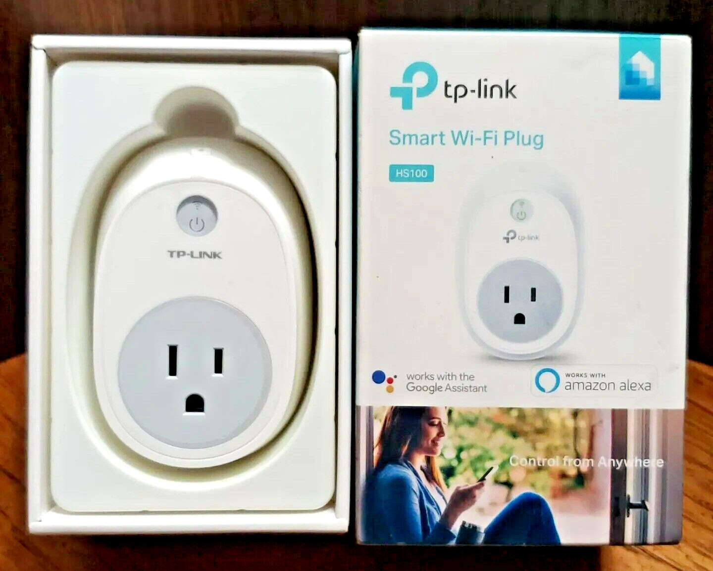 TP-Link Smart Wi-Fi Plug Amazon Alexa or Google Home Assistant HS100