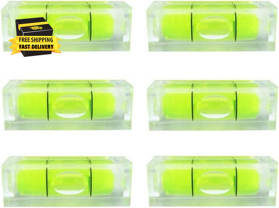 6Pcs Small Bubble Level 10X10X29Mm Mini Square Spirit Level Picture Hanging Leve