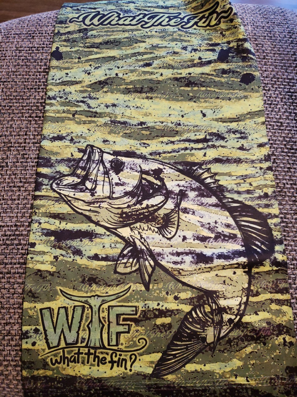 Fishing Face Cover Neck Gaiter UV Protection - Fishing Scarf Bass What The Fin