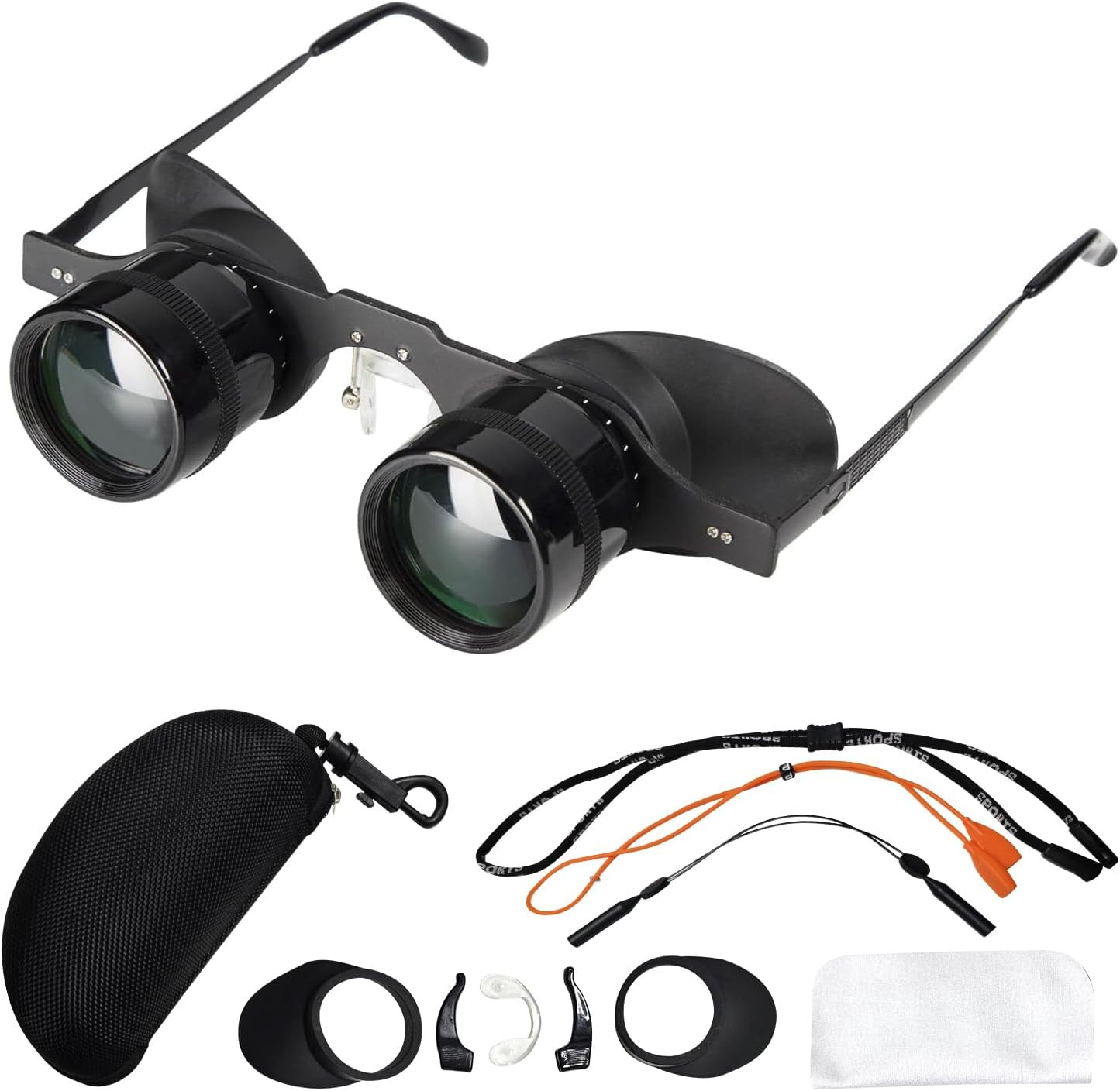 Hands-Free Binocular Glasses for Enhanced Viewing - HD Clarity, Lightweight & Po