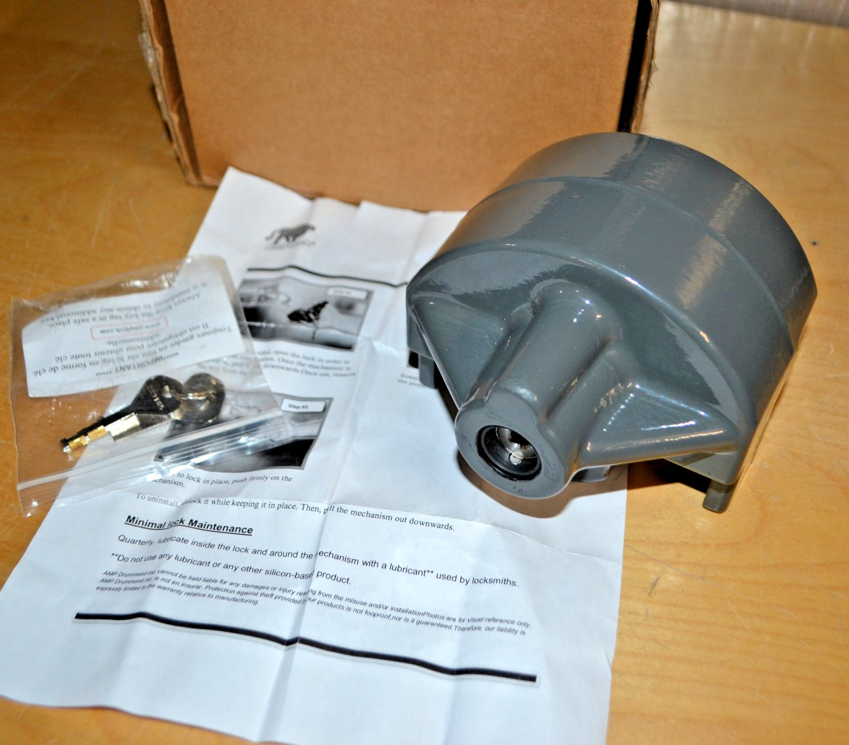 AMPLOCK ~ TLS-2-5/16I ~ TRAILER LOCK FOR UNDERSLUNG 2 5/16" BALL COUPLERS ~ (d)