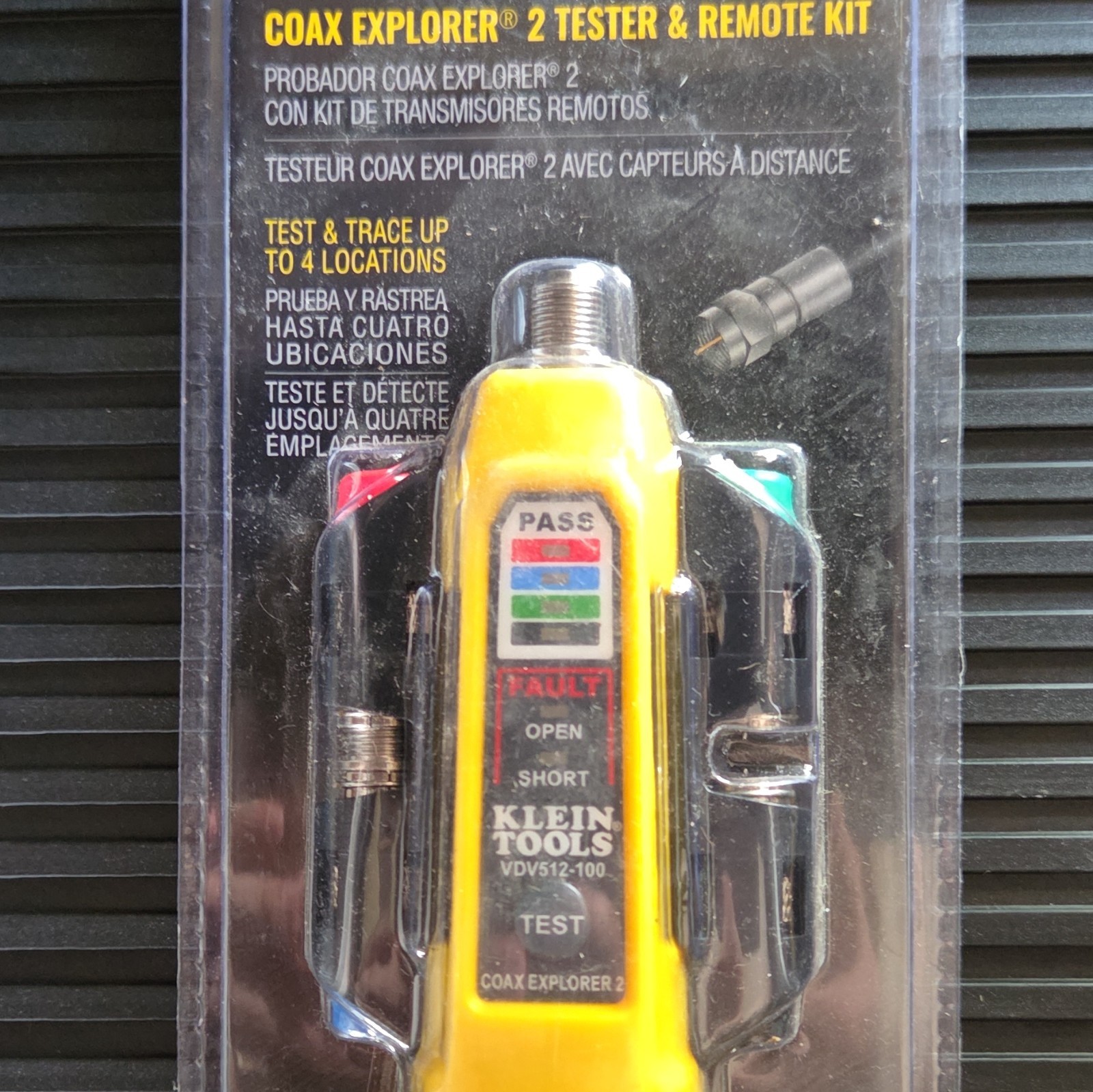Klein Tools Coax Explorer 2 F-Type Coax Tester & Remote Kit VDV512-100