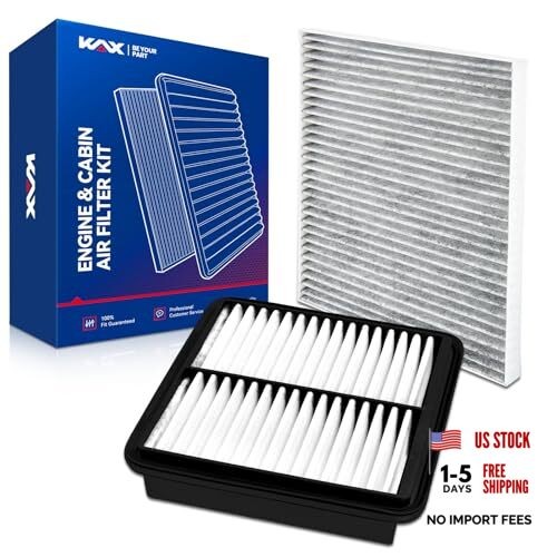 Engine & Cabin Air Filter Kit, Replacement for Kia Forte 2010 CA10470&CF10709