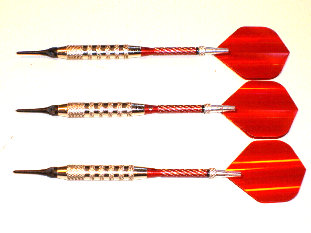 Soft Tip Darts New 17 Gram Plated with Aluminum Spinning Shafts #2165
